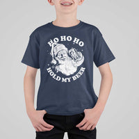 Santa Ho Ho Hold My Beer T Shirt For Kid Funny Christmas In July Summer Xmas - Wonder Print Shop