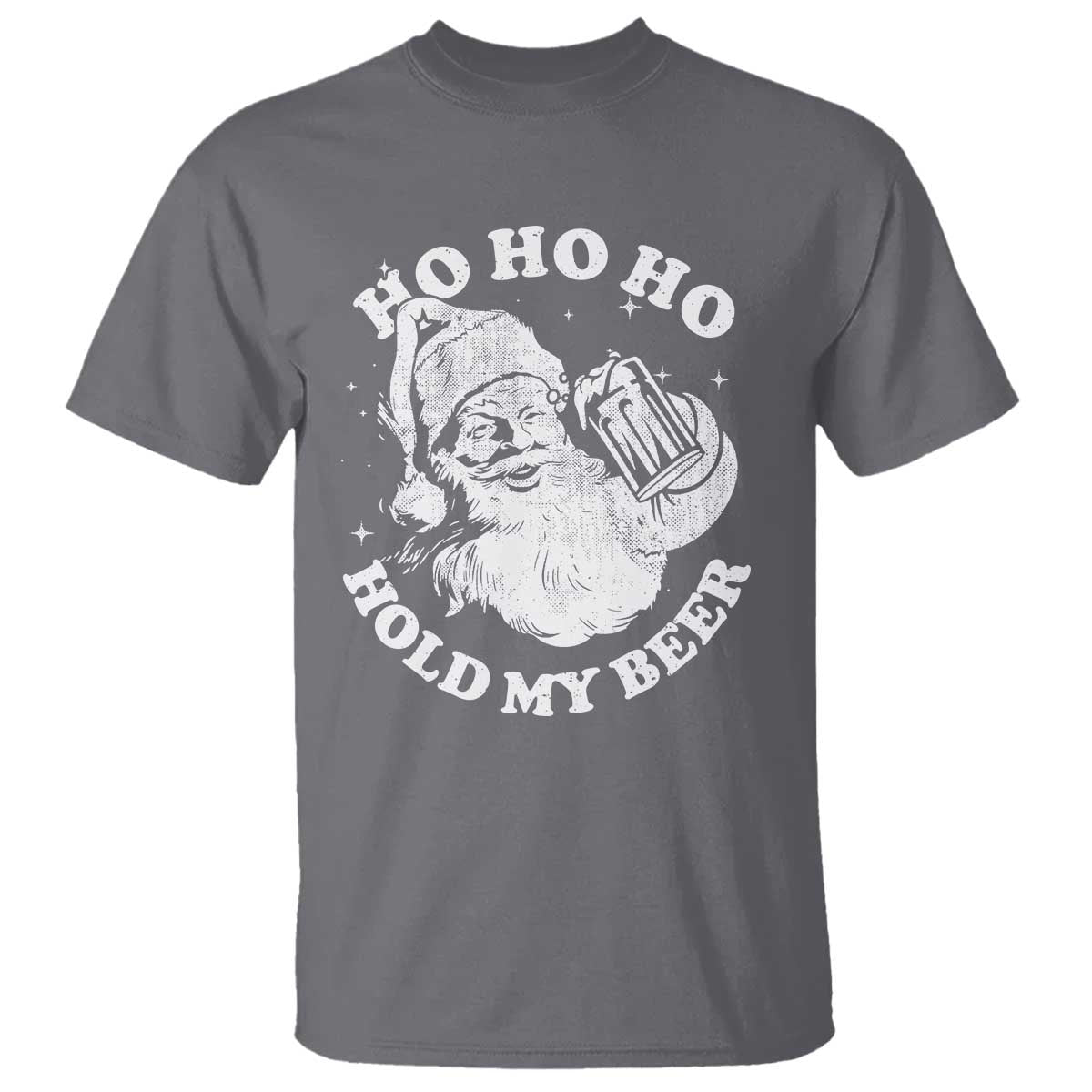Santa Ho Ho Hold My Beer T Shirt Funny Christmas In July Summer Xmas - Wonder Print Shop