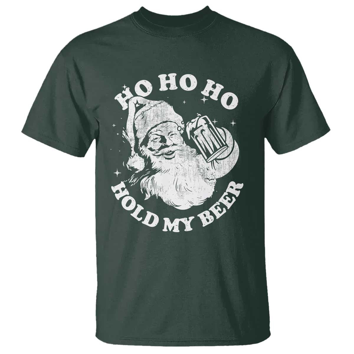 Santa Ho Ho Hold My Beer T Shirt Funny Christmas In July Summer Xmas - Wonder Print Shop