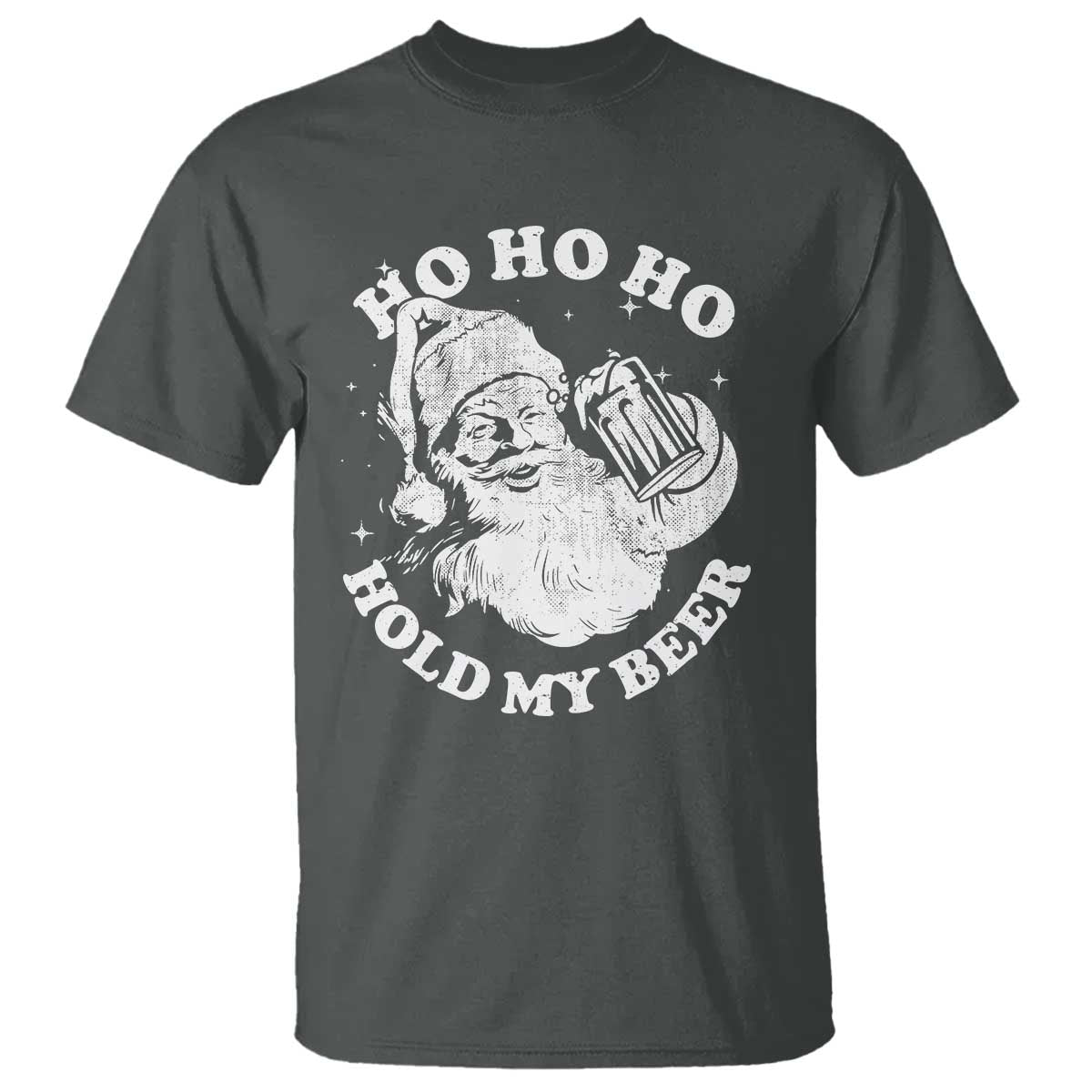 Santa Ho Ho Hold My Beer T Shirt Funny Christmas In July Summer Xmas - Wonder Print Shop