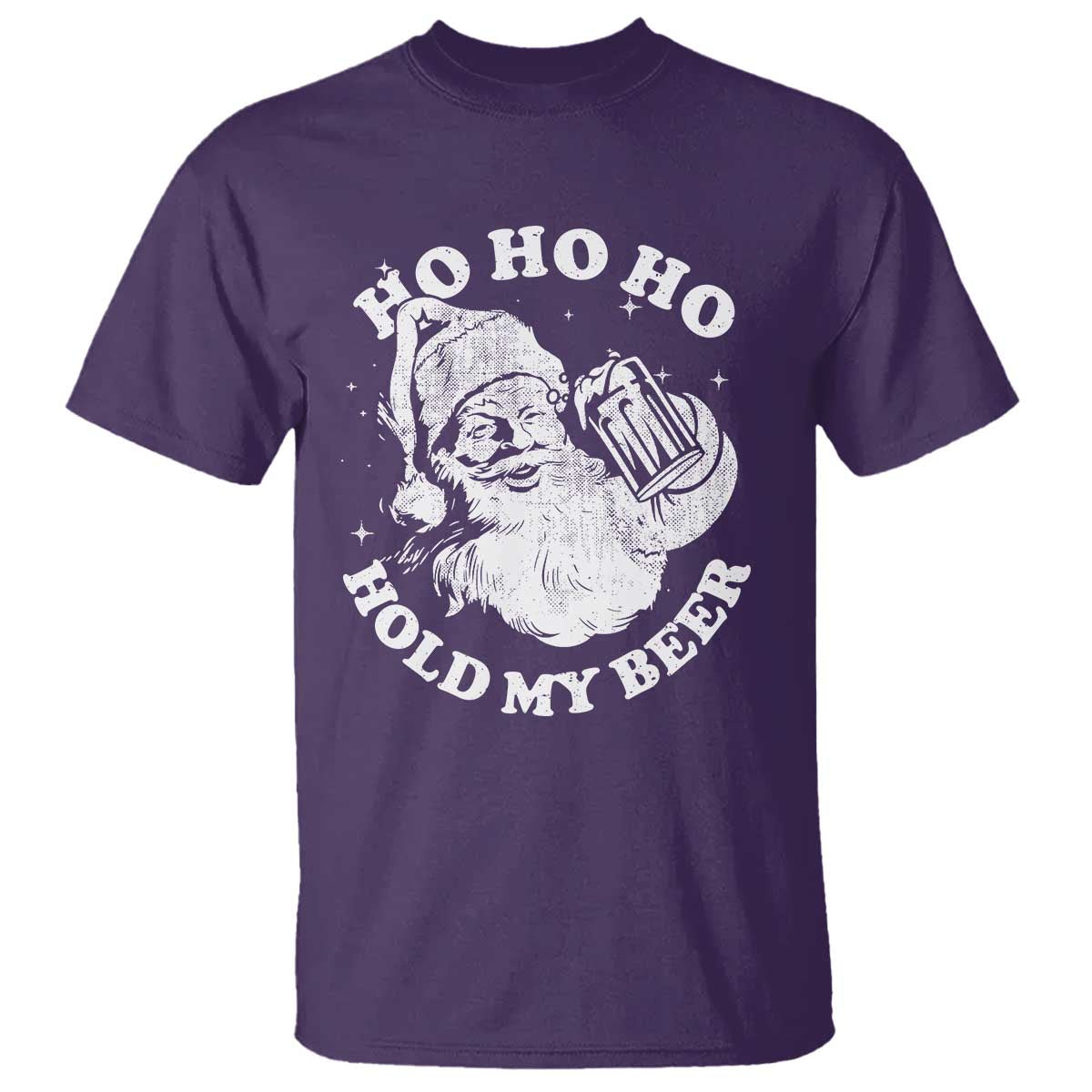 Santa Ho Ho Hold My Beer T Shirt Funny Christmas In July Summer Xmas - Wonder Print Shop