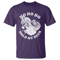 Santa Ho Ho Hold My Beer T Shirt Funny Christmas In July Summer Xmas - Wonder Print Shop