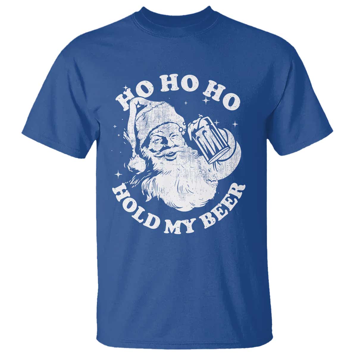 Santa Ho Ho Hold My Beer T Shirt Funny Christmas In July Summer Xmas - Wonder Print Shop