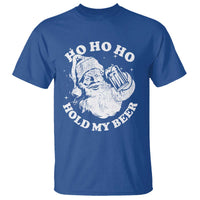 Santa Ho Ho Hold My Beer T Shirt Funny Christmas In July Summer Xmas - Wonder Print Shop