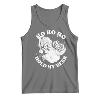 Santa Ho Ho Hold My Beer Tank Top Funny Christmas In July Summer Xmas - Wonder Print Shop