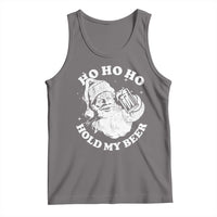 Santa Ho Ho Hold My Beer Tank Top Funny Christmas In July Summer Xmas - Wonder Print Shop