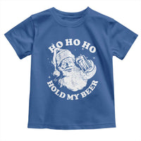 Santa Ho Ho Hold My Beer Toddler T Shirt Funny Christmas In July Summer Xmas - Wonder Print Shop