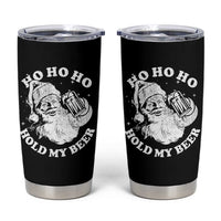 Santa Ho Ho Hold My Beer Tumbler Cup Funny Christmas In July Summer Xmas - Wonder Print Shop