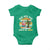 Christmas In July Santa Ho Ho Hold My Beer Baby Onesie Summer Beach Hawaii Santa USA Flag - Wonder Print Shop