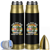 Christmas In July Santa Ho Ho Hold My Beer Bullet Tumbler Summer Beach Hawaii Santa USA Flag - Wonder Print Shop