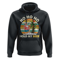 Christmas In July Santa Ho Ho Hold My Beer Hoodie Summer Beach Hawaii Santa USA Flag - Wonder Print Shop