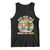 Christmas In July Santa Ho Ho Hold My Beer Tank Top Summer Beach Hawaii Santa USA Flag - Wonder Print Shop