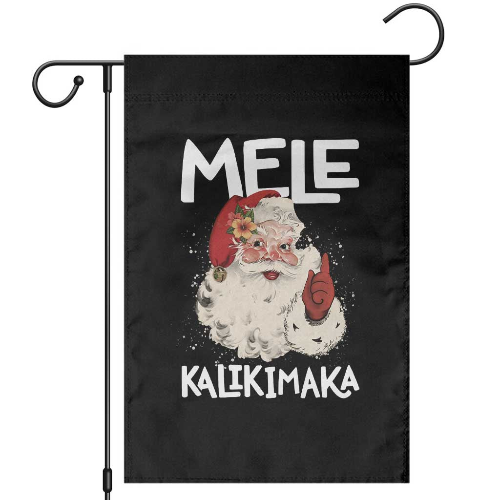 Mele Kalikimaka Garden Flag Hawaii Christmas Party Santa - Wonder Print Shop