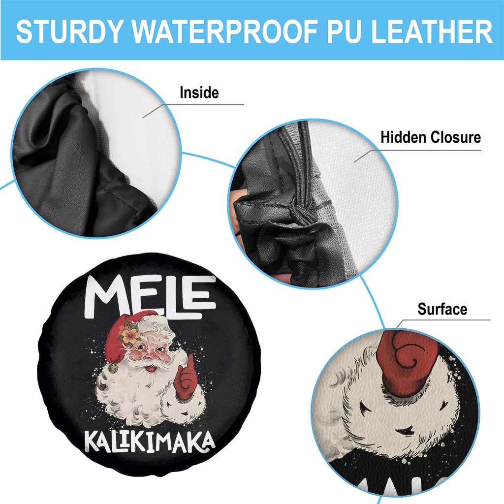 Mele Kalikimaka Spare Tire Cover Hawaii Christmas Party Santa - Wonder Print Shop