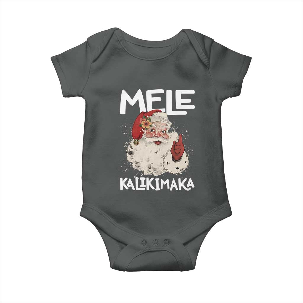 Mele Kalikimaka Baby Onesie Hawaii Christmas Party Santa - Wonder Print Shop