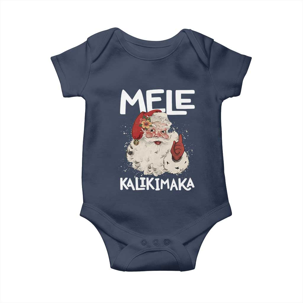 Mele Kalikimaka Baby Onesie Hawaii Christmas Party Santa - Wonder Print Shop