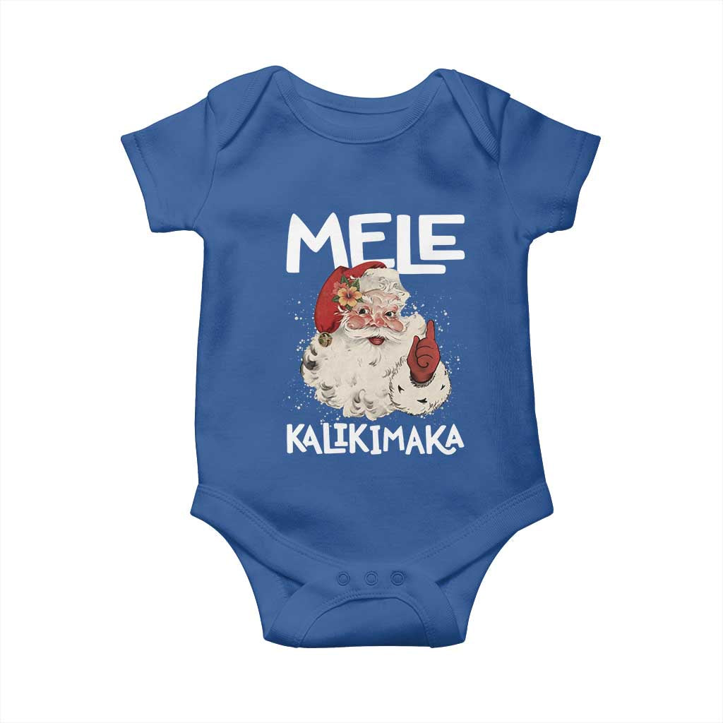Mele Kalikimaka Baby Onesie Hawaii Christmas Party Santa - Wonder Print Shop