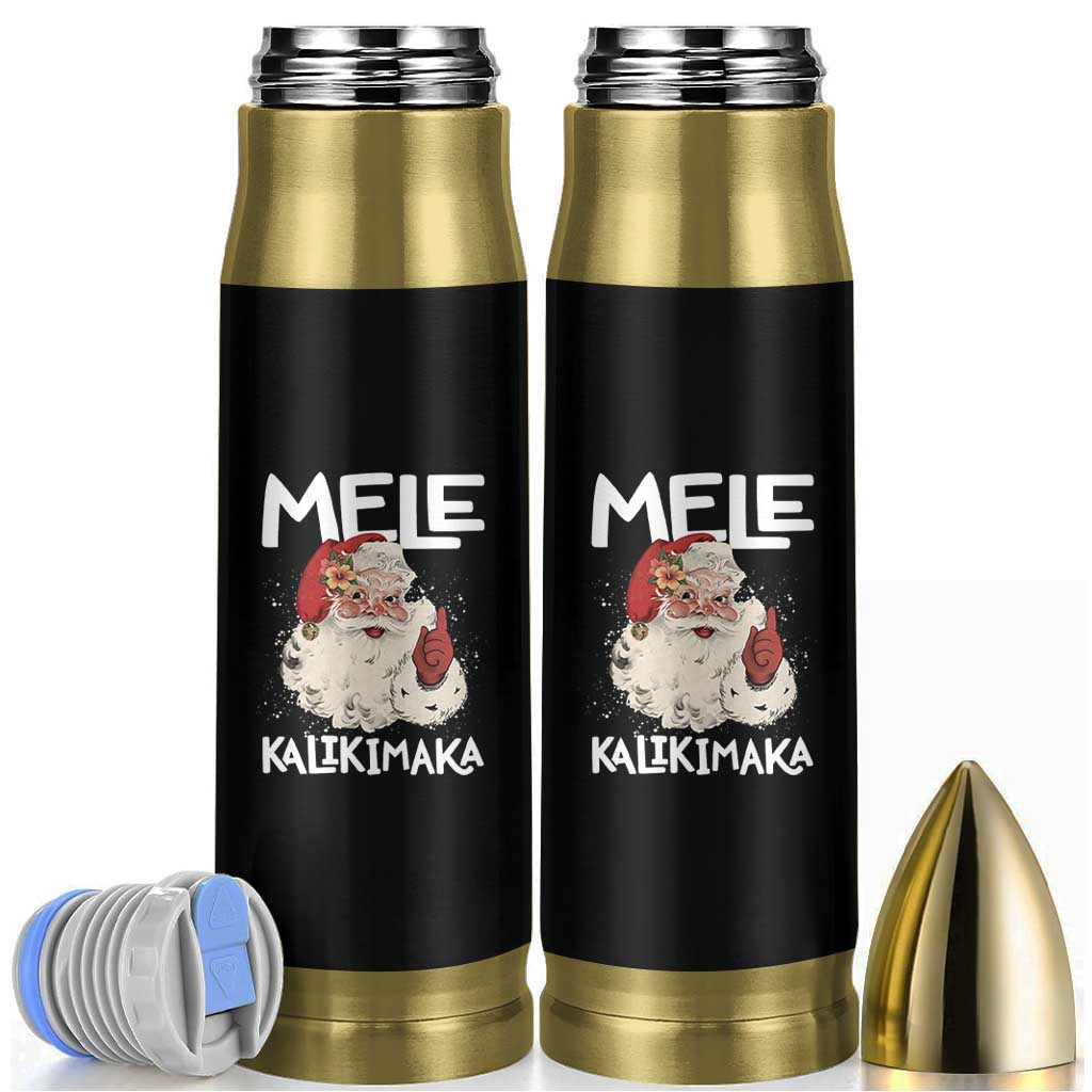 Mele Kalikimaka Bullet Tumbler Hawaii Christmas Party Santa - Wonder Print Shop