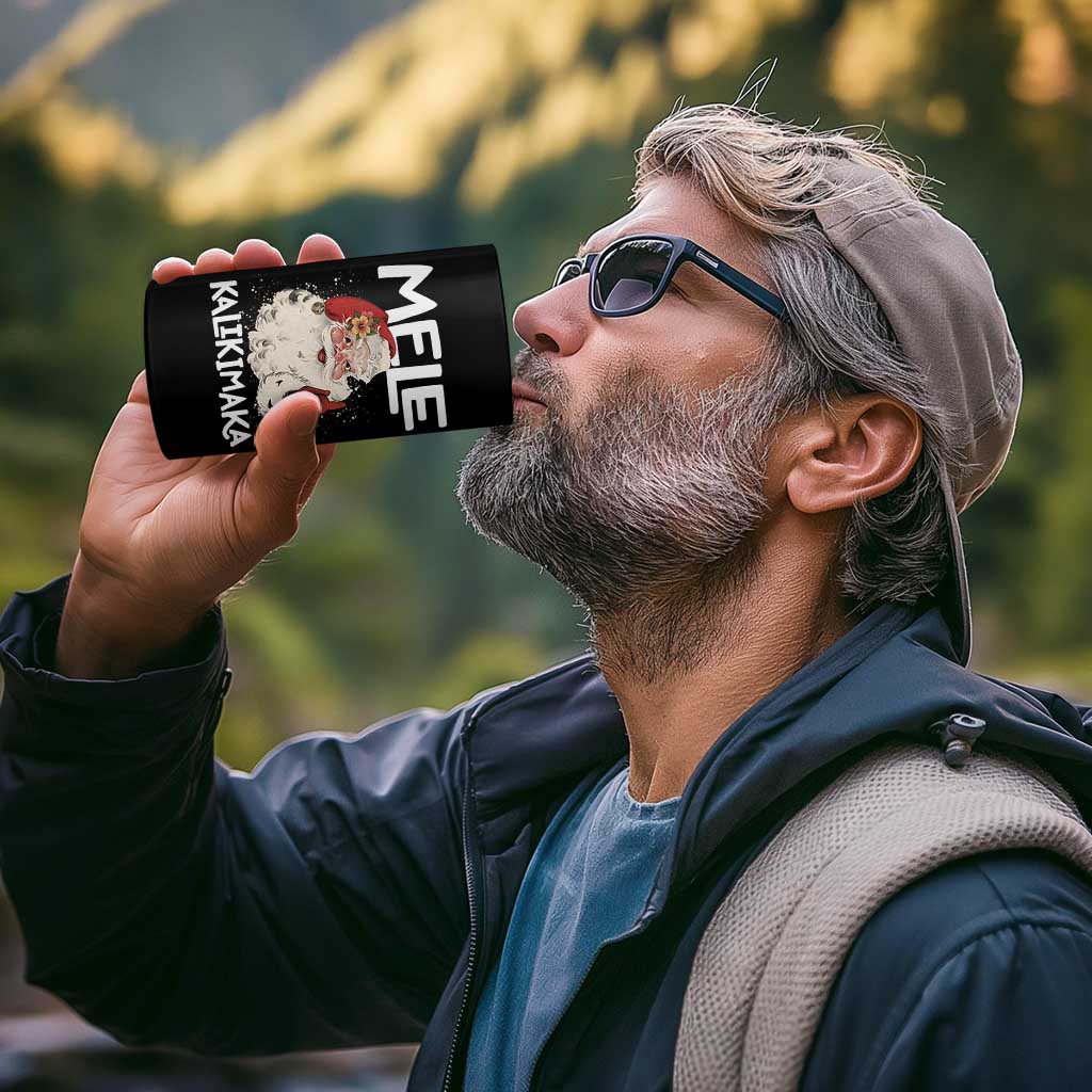 Mele Kalikimaka 4 in 1 Can Cooler Tumbler Hawaii Christmas Party Santa - Wonder Print Shop