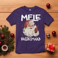 Mele Kalikimaka T Shirt Hawaii Christmas Party Santa - Wonder Print Shop