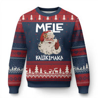 Mele Kalikimaka Ugly Christmas Sweater Hawaii Xmas Party Santa - Wonder Print Shop