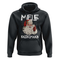 Mele Kalikimaka Hoodie Hawaii Christmas Party Santa - Wonder Print Shop