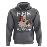 Mele Kalikimaka Hoodie Hawaii Christmas Party Santa - Wonder Print Shop