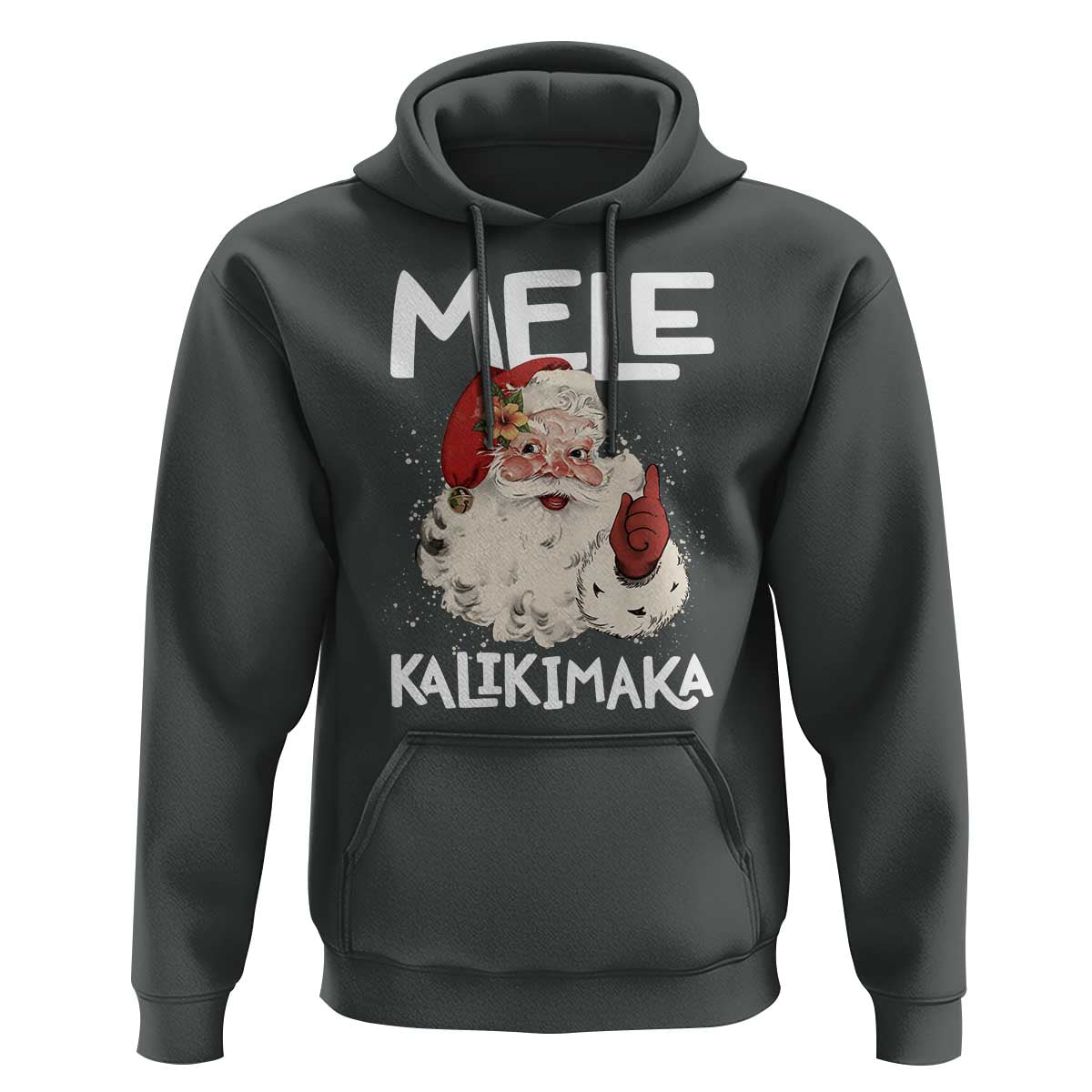 Mele Kalikimaka Hoodie Hawaii Christmas Party Santa - Wonder Print Shop