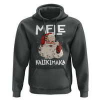 Mele Kalikimaka Hoodie Hawaii Christmas Party Santa - Wonder Print Shop