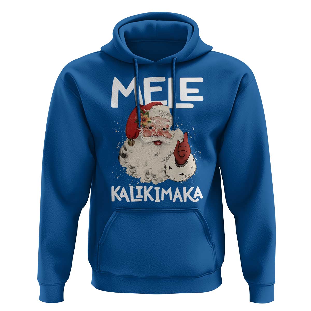 Mele Kalikimaka Hoodie Hawaii Christmas Party Santa - Wonder Print Shop