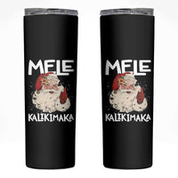 Mele Kalikimaka Skinny Tumbler Hawaii Christmas Party Santa - Wonder Print Shop