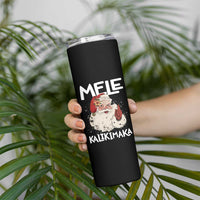 Mele Kalikimaka Skinny Tumbler Hawaii Christmas Party Santa - Wonder Print Shop