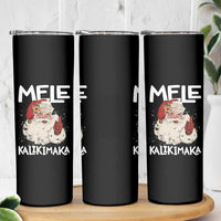 Mele Kalikimaka Skinny Tumbler Hawaii Christmas Party Santa - Wonder Print Shop
