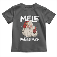 Mele Kalikimaka Toddler T Shirt Hawaii Christmas Party Santa - Wonder Print Shop