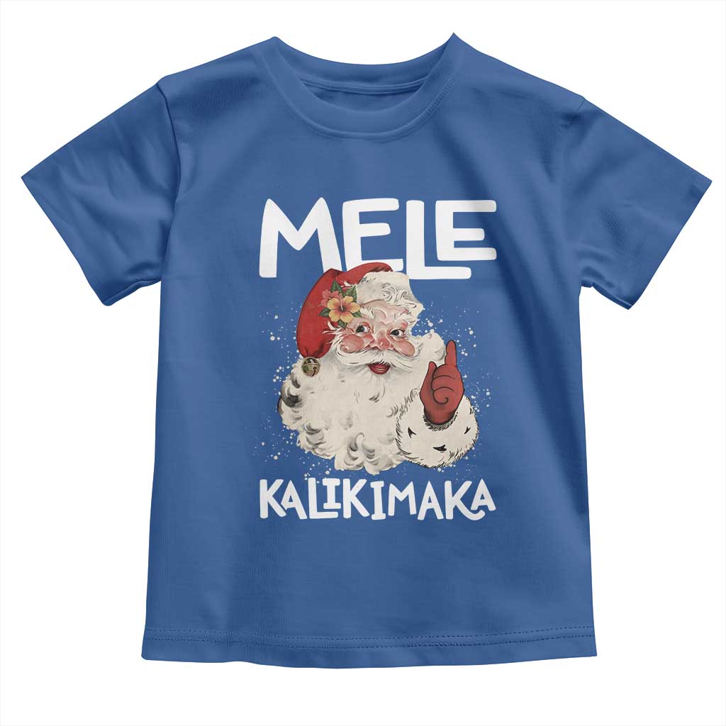 Mele Kalikimaka Toddler T Shirt Hawaii Christmas Party Santa - Wonder Print Shop