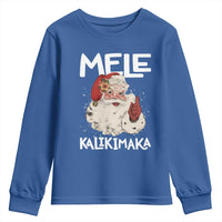 Mele Kalikimaka Youth Sweatshirt Hawaii Christmas Party Santa - Wonder Print Shop