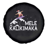Christmas In July Surfing Santa Spare Tire Cover Mele Kalikimaka Summer Beach Hawaii - Wonder Print Shop
