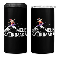 Christmas In July Surfing Santa 4 in 1 Can Cooler Tumbler Mele Kalikimaka Summer Beach Hawaii - Wonder Print Shop