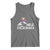 Christmas In July Surfing Santa Tank Top Mele Kalikimaka Summer Beach Hawaii - Wonder Print Shop