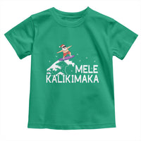Christmas In July Surfing Santa Toddler T Shirt Mele Kalikimaka Summer Beach Hawaii - Wonder Print Shop
