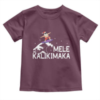 Christmas In July Surfing Santa Toddler T Shirt Mele Kalikimaka Summer Beach Hawaii - Wonder Print Shop