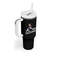 Christmas In July Surfing Santa Tumbler With Handle Mele Kalikimaka Summer Beach Hawaii - Wonder Print Shop