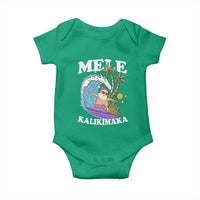 Mele Kalikimaka Hawaii Christmas Surfing Santa Baby Onesie Summer Beach Hawaii Xmas In July - Wonder Print Shop