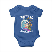 Mele Kalikimaka Hawaii Christmas Surfing Santa Baby Onesie Summer Beach Hawaii Xmas In July - Wonder Print Shop