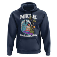 Mele Kalikimaka Hawaii Christmas Surfing Santa Hoodie Summer Beach Hawaii Xmas In July - Wonder Print Shop