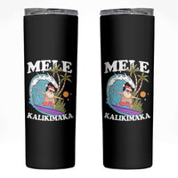 Mele Kalikimaka Hawaii Christmas Surfing Santa Skinny Tumbler Summer Beach Hawaii Xmas In July - Wonder Print Shop