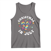 Christmas In July Summer Beach Tank Top Hawaii Flip Flops Hibiscus - Wonder Print Shop