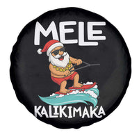 Mele Kalikimaka Spare Tire Cover Santa Water Skiing Summer Beach Hawaiian Christmas In July - Wonder Print Shop