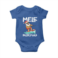 Mele Kalikimaka Baby Onesie Santa Water Skiing Summer Beach Hawaiian Christmas In July - Wonder Print Shop