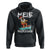 Mele Kalikimaka Hoodie Santa Water Skiing Summer Beach Hawaiian Christmas In July - Wonder Print Shop